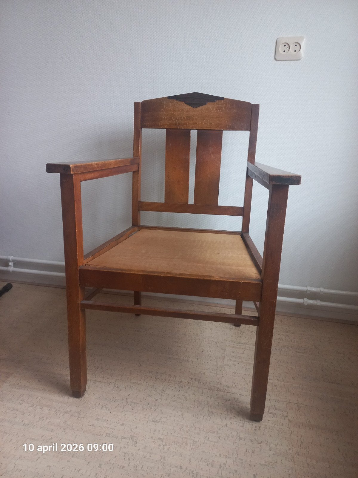 Houten stoel, Amsterdamse school, Antiek en Kunst, Ophalen