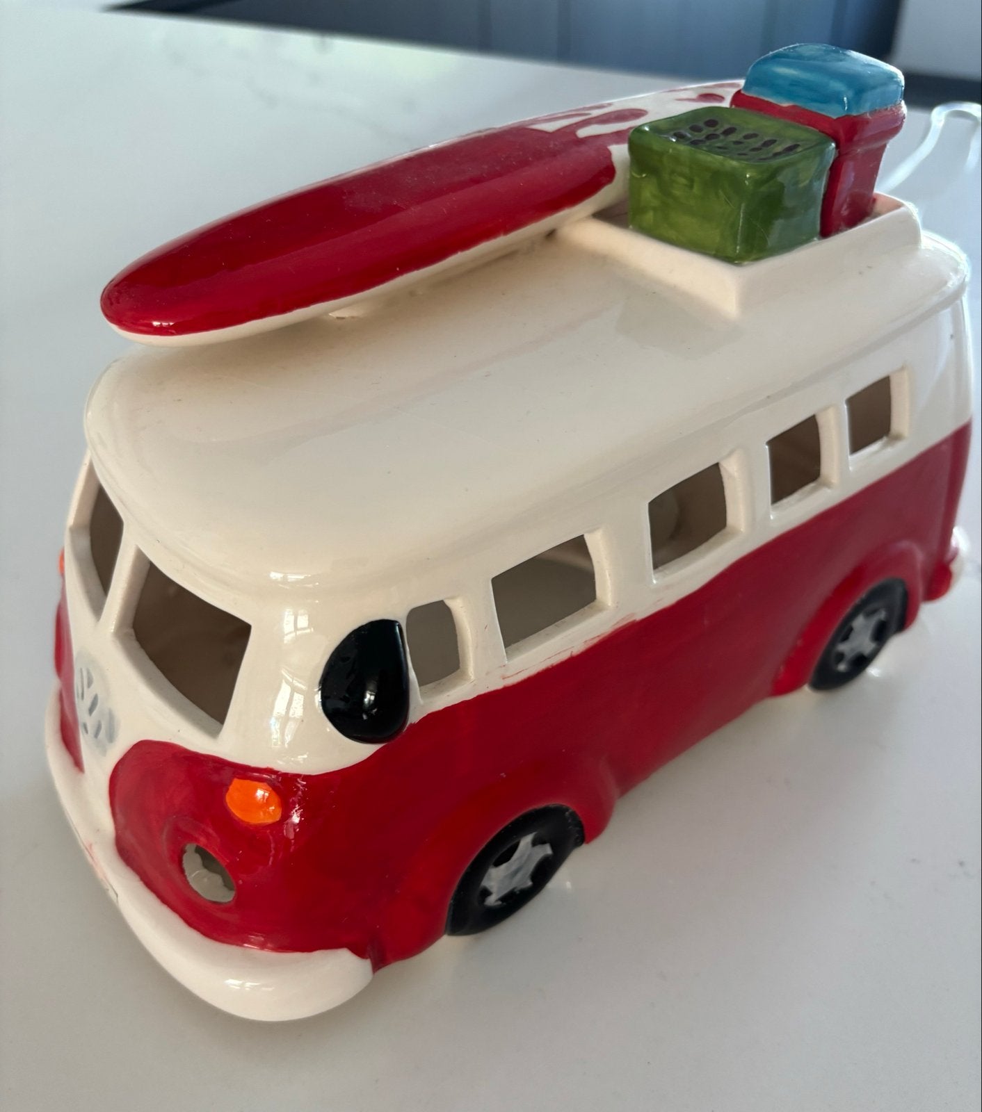 VW Busje Lamp - Surfer Stijl (originele SurferKing), Vintage, Meerkleurig, Ophalen of Verzenden, Zo goed als nieuw