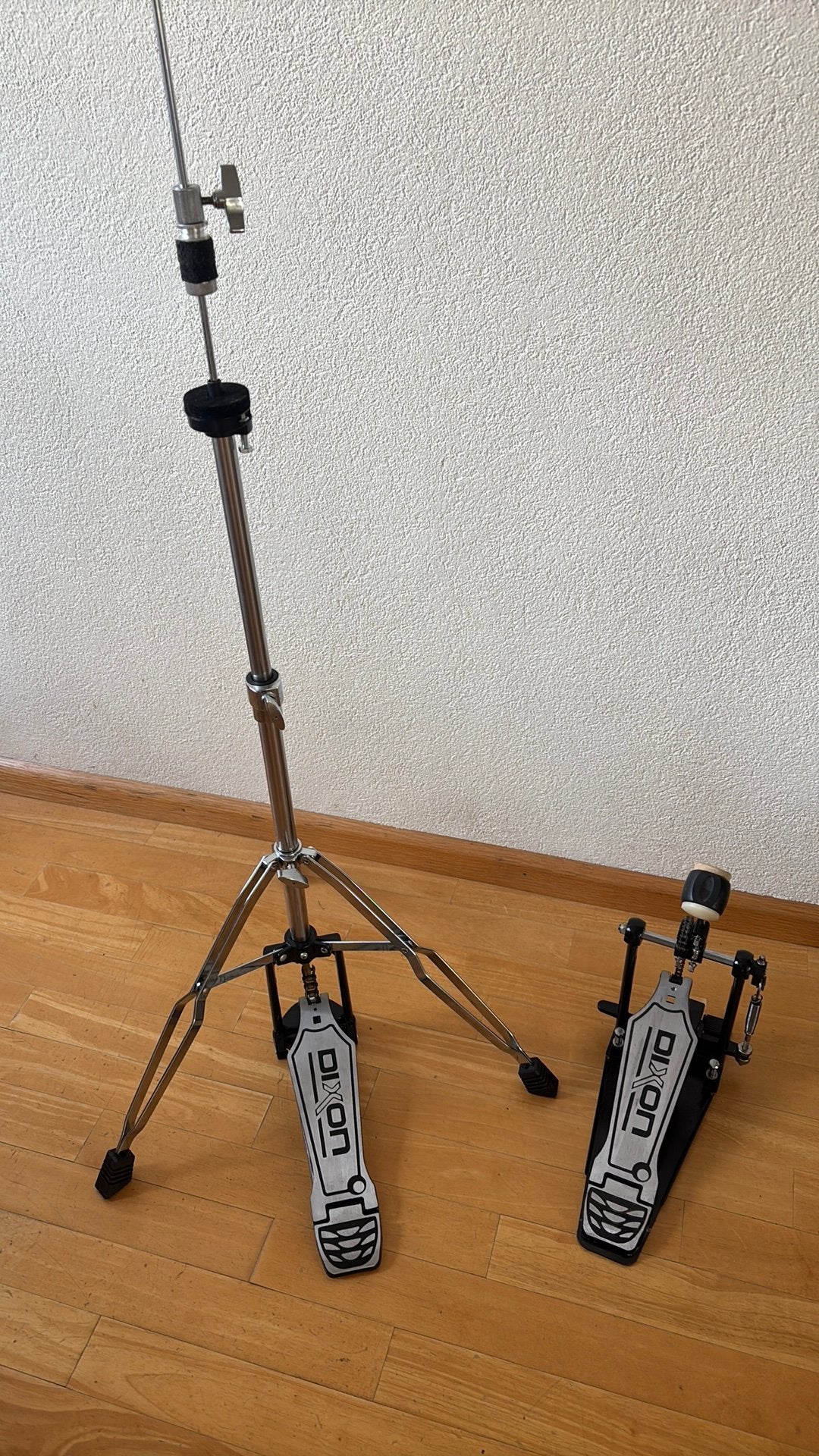 Dixon voetpedalen drumstel: hihat standaard +basedrum pedaal, Ophalen of Verzenden, Zo goed als nieuw, Overige soorten
