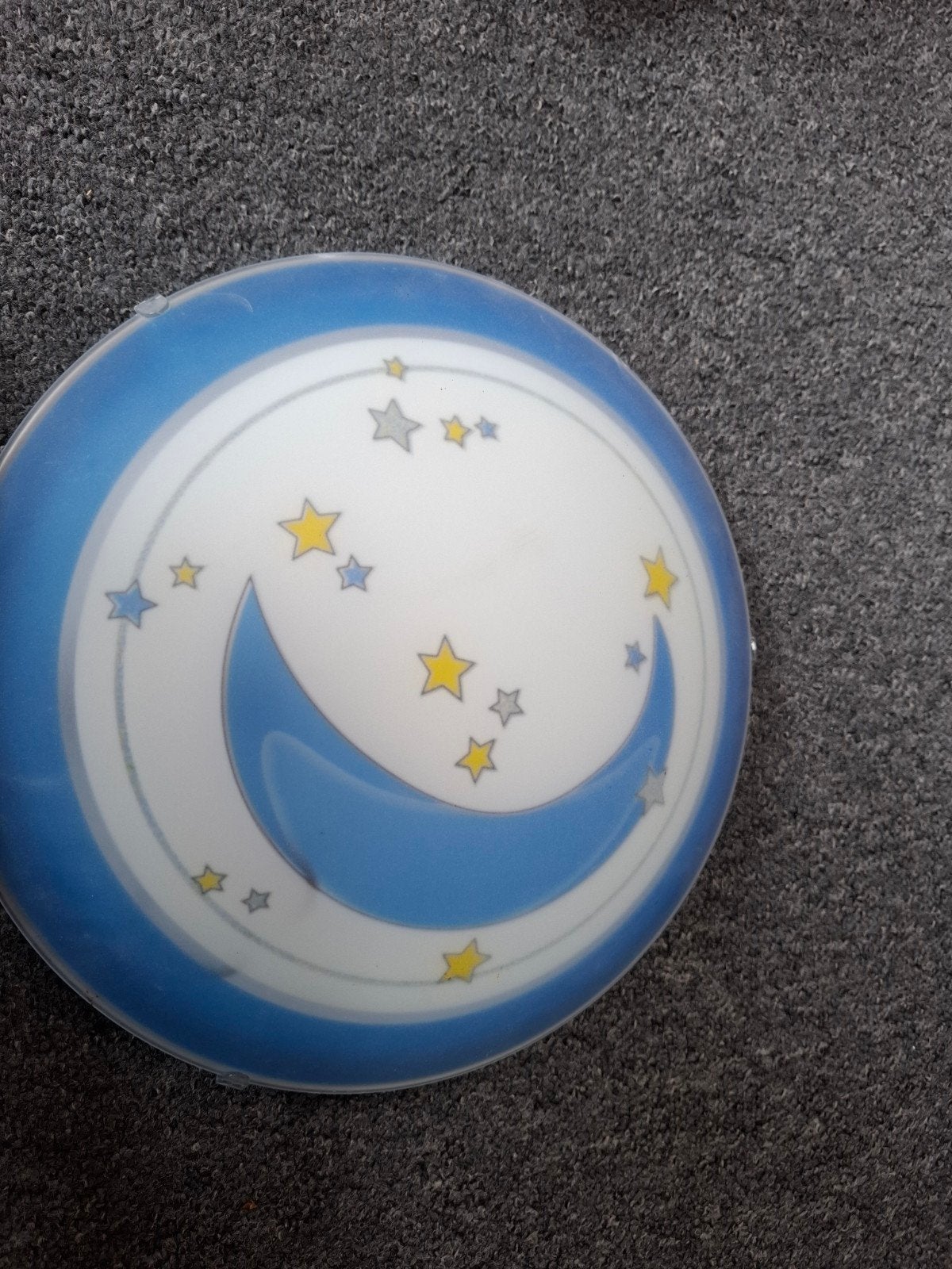Plafondlamp kinderkamer maan en sterren, Ophalen, Gebruikt, Kunststof, Blauw