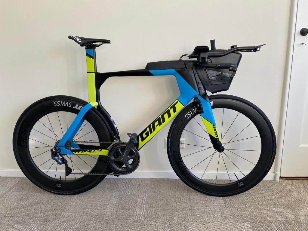 Giant Trinity Advanced 2 Triatlonfiets | Maat L, Fietsen en Brommers, Fietsen | Racefietsen, Ophalen, Carbon, Heren, Giant