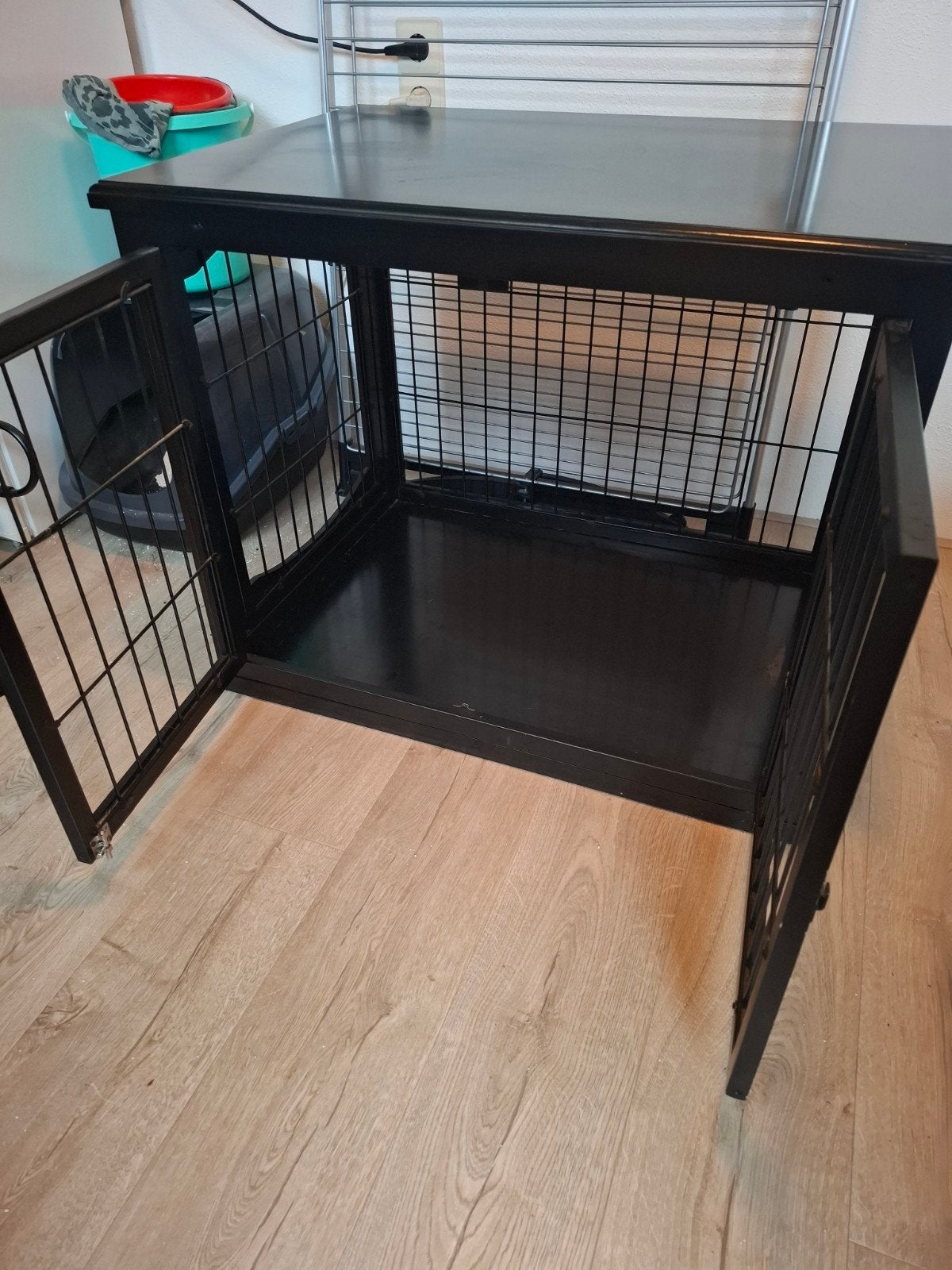 houten hondenbench, Dieren en Toebehoren, Hondenbenches, Ophalen, Gebruikt