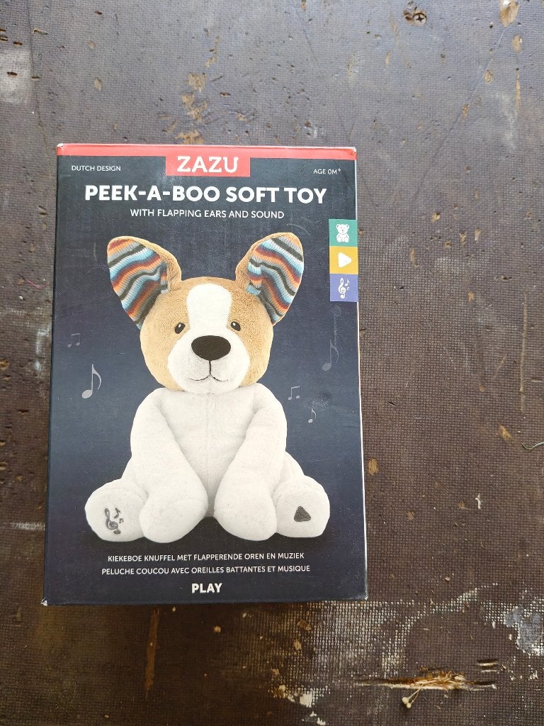 Zazu peek a boo soft toy, Overige karakters, Nieuw, Klein (minder dan 20 cm), Beige