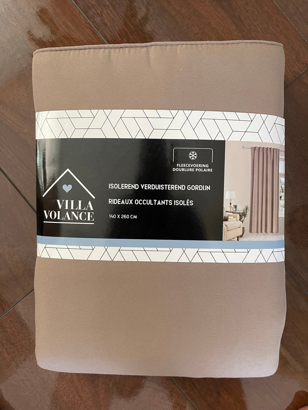Villa Volance Isolerend Verduisterend Gordijn 140x260 cm, Overige merken, Bruin, Nieuw, Gordijn