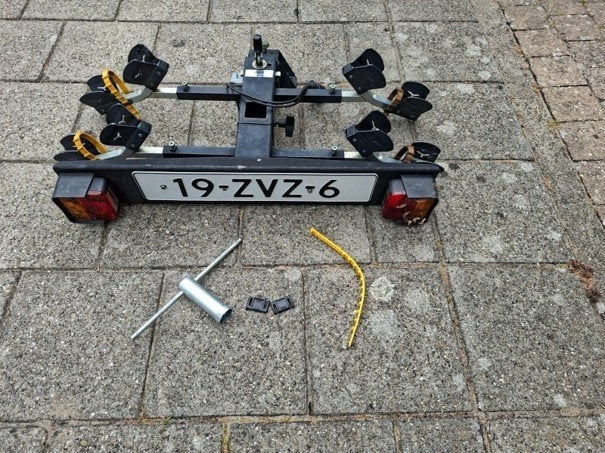 fietsenrek voor de auto, Ophalen, 2 fietsen, Gebruikt, Trekhaakdrager