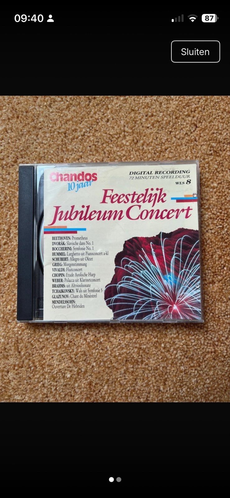 Feestelijk Jubileum Concert CD - Klassieke Muziek, Gebruikt, Overige componisten, Ophalen of Verzenden, Romantiek