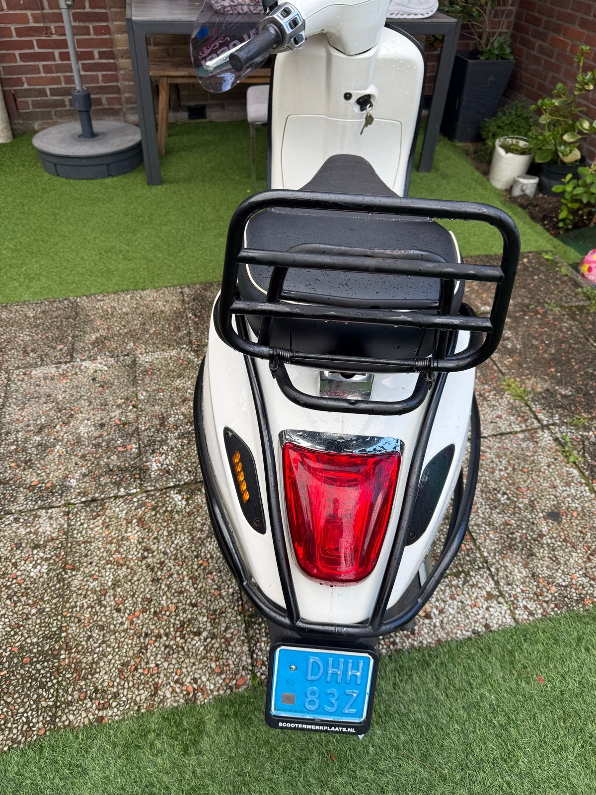 Vespa Sprint- wit - 2016, Ophalen, Gebruikt, Benzine, Vespa