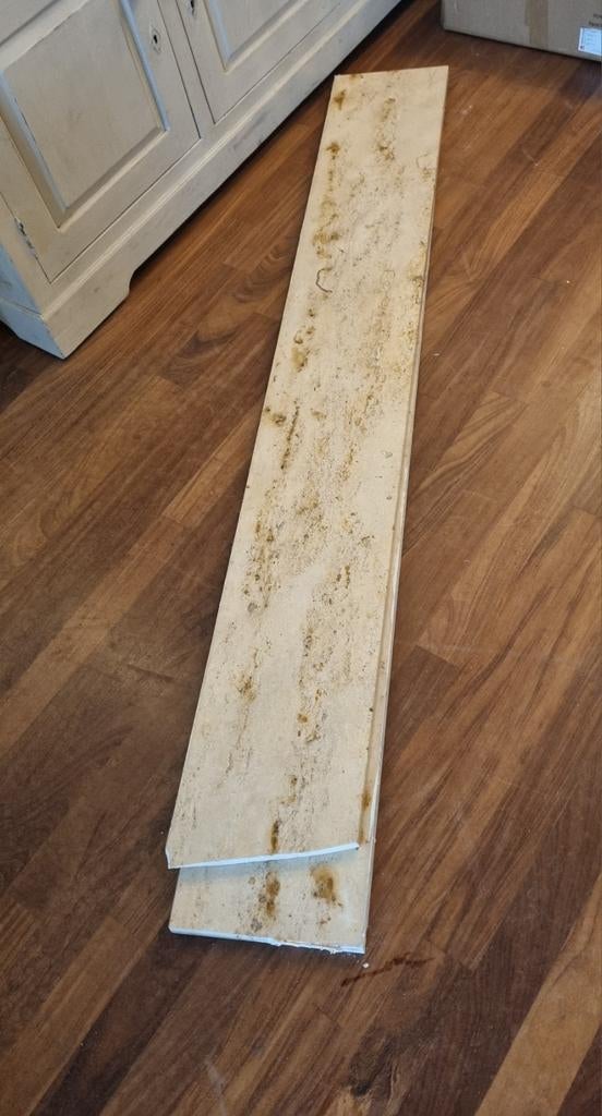 Gebruikte marmeren tegels, lange stroken, Ophalen, 60 cm of meer, Gebruikt, Overige typen