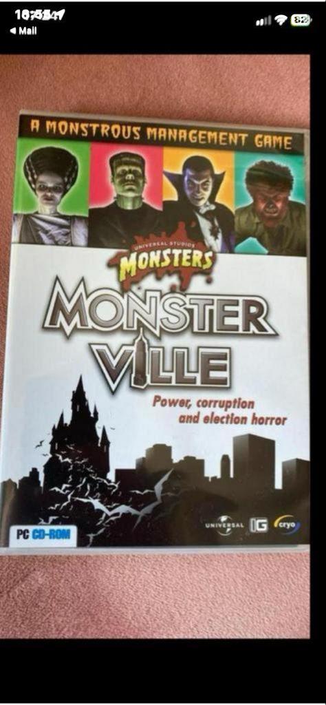 Monster Ville PC CD-ROM - Strategie & Horror Game, Spelcomputers en Games, Games | Pc, Gebruikt, Strategie en Constructie, 1 speler