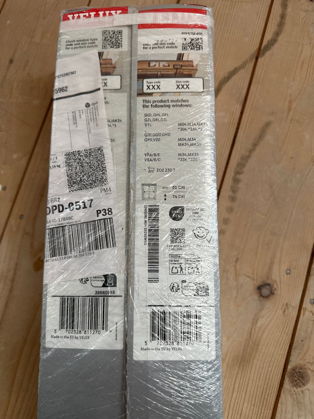 Velux DKL M04 1025SWLG verduisterend rolgordijn wit, Doe-het-zelf en Verbouw, Ophalen, Minder dan 80 cm, Overige typen, Minder dan 200 cm
