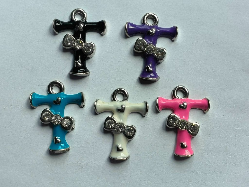 Metalen letter T, Overige thema's, Nieuw, Knutselmateriaal, Meerkleurig