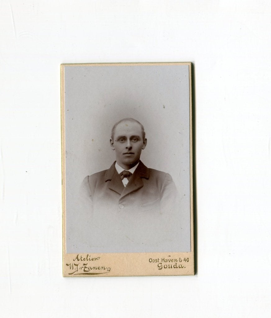Carte de Visite. W.J. van Zanen. Gouda., Verzamelen, Foto's en Prenten, Foto, Ophalen of Verzenden, Zo goed als nieuw, Voor 1940