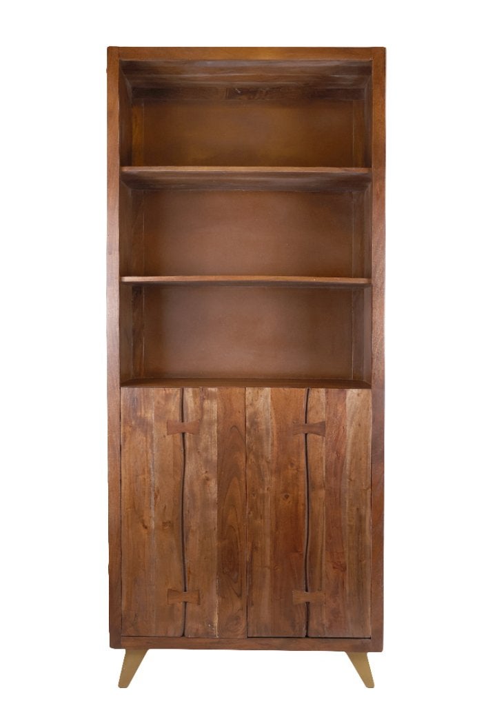OHNO Furniture Corbin Boekenkast - Zwart, Huis en Inrichting, Kasten | Boekenkasten, Niet ingevuld, Met deur(en), Niet ingevuld