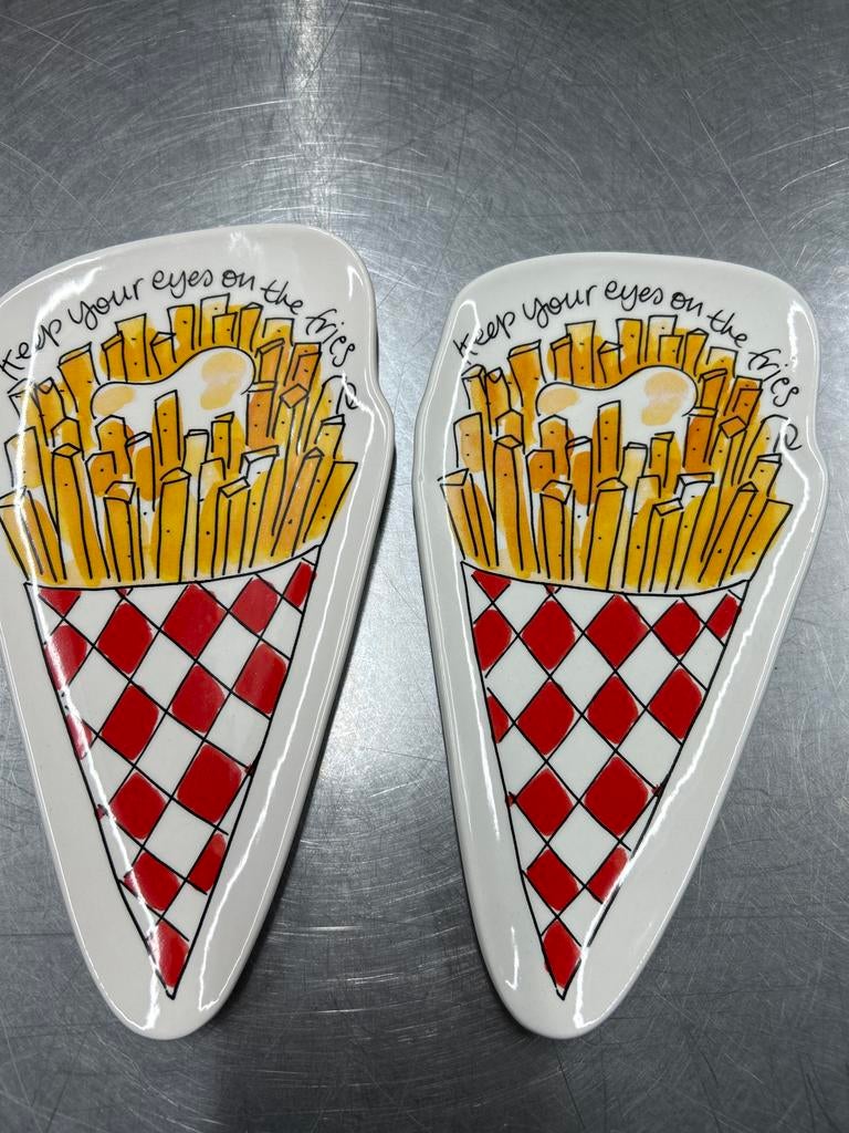Nieuwe frietbakjes/schaaltjes -  Blond Amsterdam, Ophalen, Keramiek, Nieuw, Schaal of Schalen