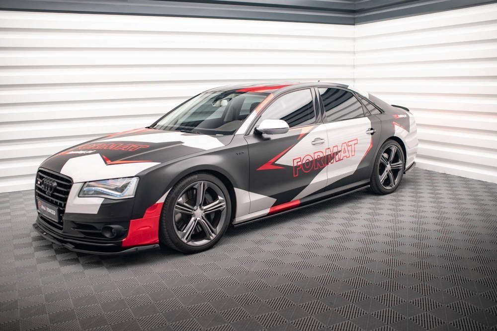 Voorlip sideskirt spoiler diffuser - Audi S8 D4 12-15, Ophalen of Verzenden