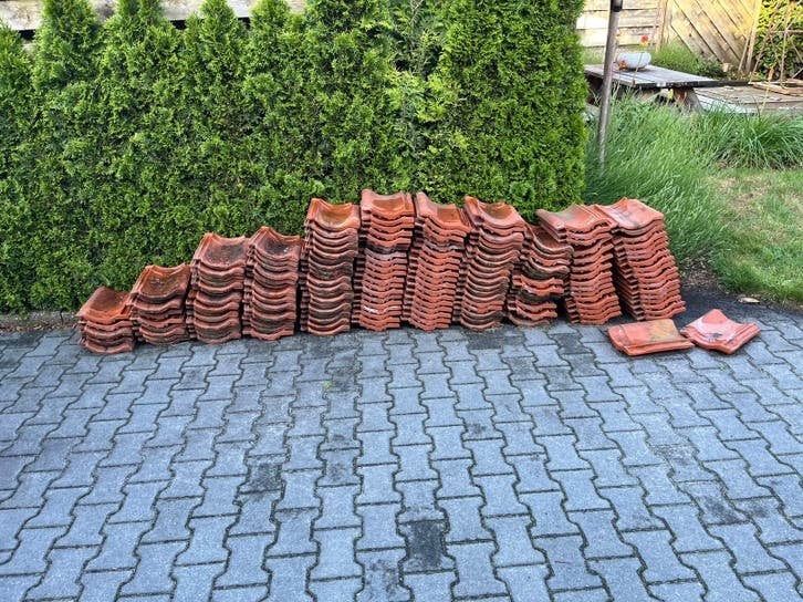 Dakpannen, Gebruikt, Steen of Klei, Ophalen of Verzenden, 15 m² of meer
