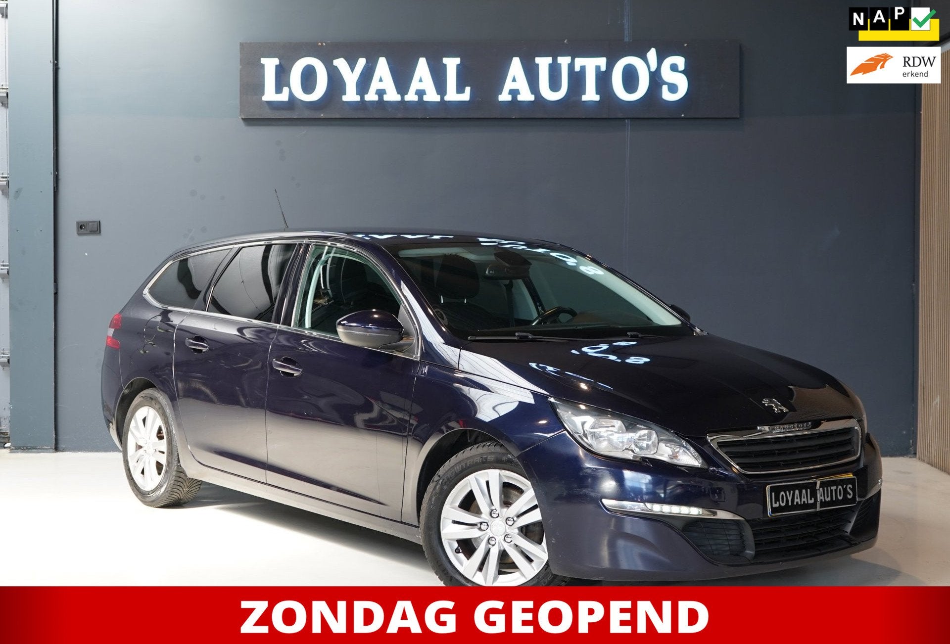Peugeot 308 SW 1.6 BlueHDI Blue Lease Pack | PDC | AIRCO | N, Voorwielaandrijving, Parkeersensor, Stof, Gebruikt