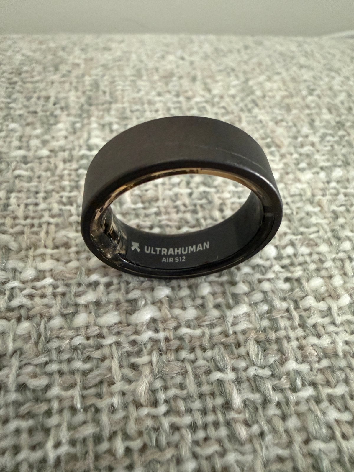 Ultrahuman Ring Air - Matte Grijs, Maat 12, Sieraden, Tassen en Uiterlijk, Ringen, Overige materialen, Verzenden, Dame of Heer