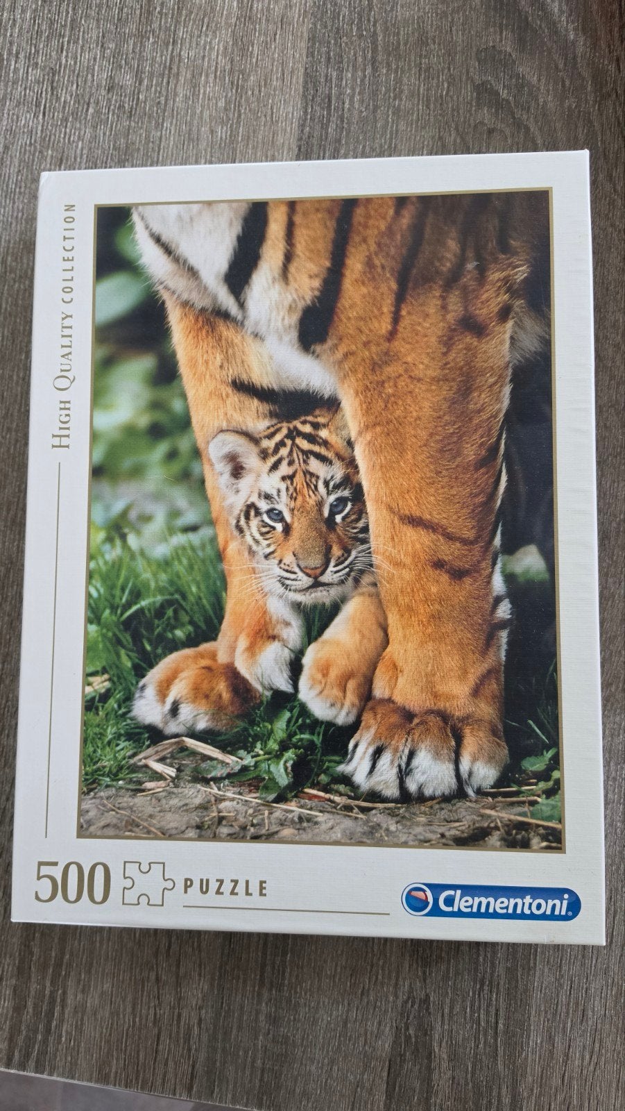 Clementoni legpuzzel 500 stukjes - Tijgerwelp, Ophalen of Verzenden, 500 t/m 1500 stukjes, Zo goed als nieuw, Legpuzzel