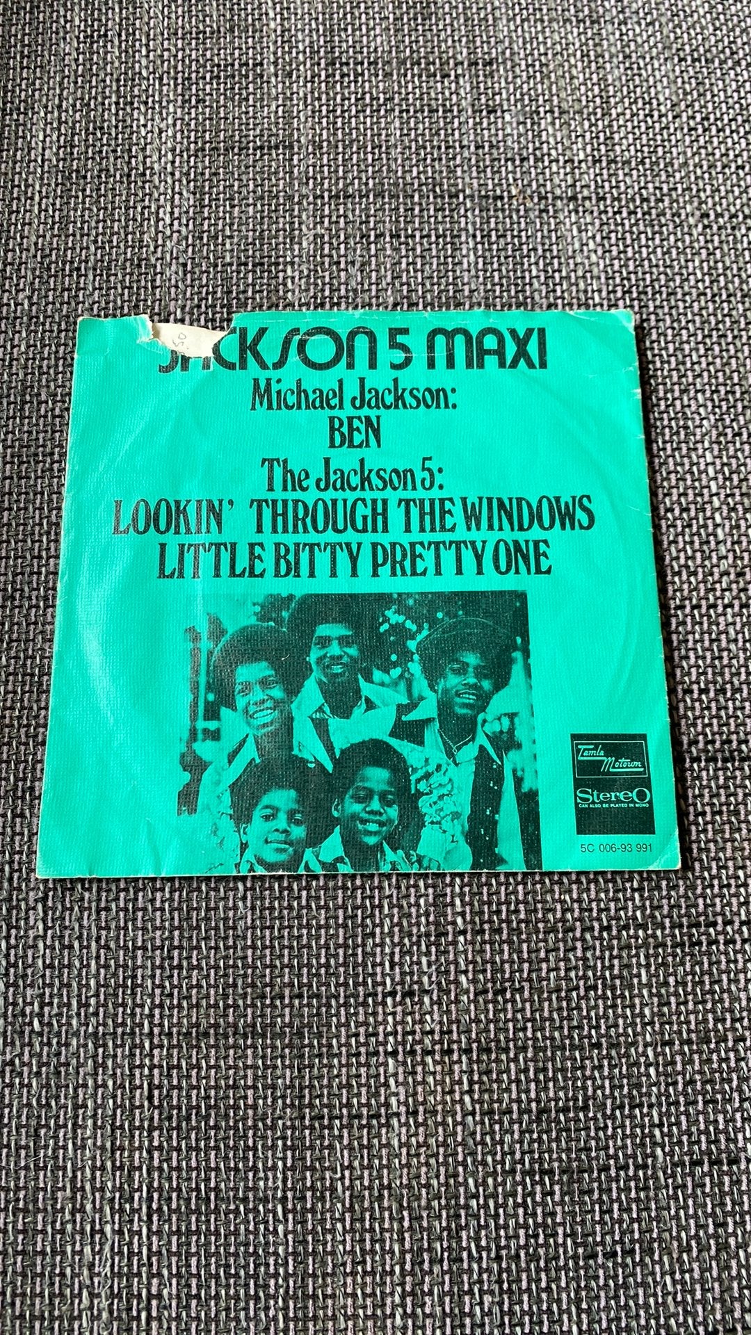 Vinyl single Jackson 5 Michael Jackson - Ben, Cd's en Dvd's, Vinyl Singles, Ophalen of Verzenden, Gebruikt, Pop