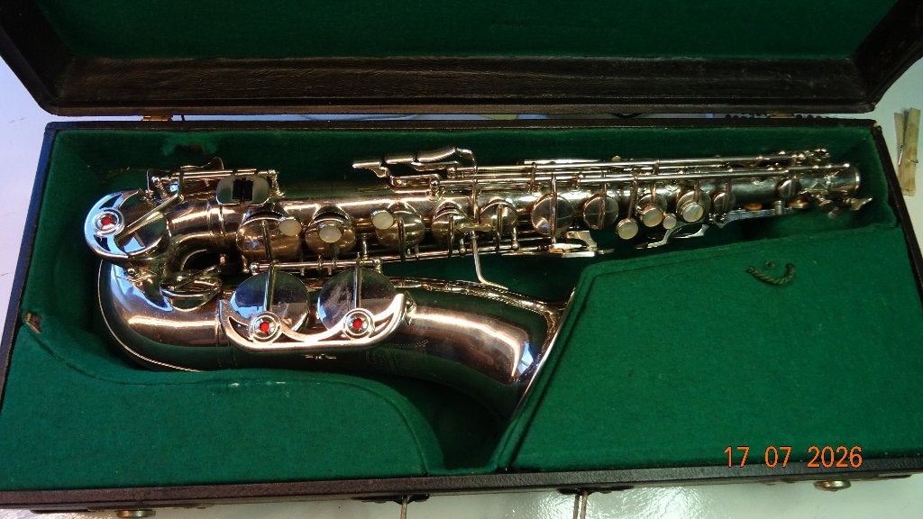 Prachtige en goede Weltklang alt ( 1966 ! ), Muziek en Instrumenten, Blaasinstrumenten | Saxofoons, Zo goed als nieuw, Alt, Met koffer