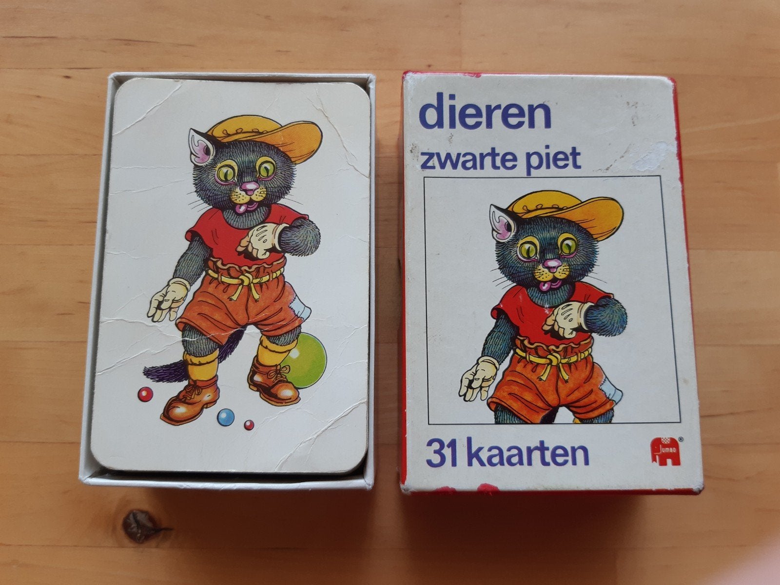 Dieren Zwarte Piet kaartspel, Ophalen of Verzenden, Gebruikt, Kwartet(ten)