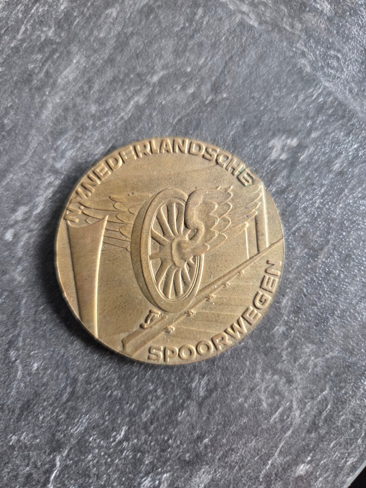 herdenkingspenning spoorwegstaking 1944, Verzamelen, Ophalen of Verzenden, Overige soorten, Nederland, Overige typen