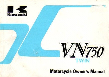 Kawasaki Vulcan VN750 Twin manual (5735z), Verzenden, Kawasaki