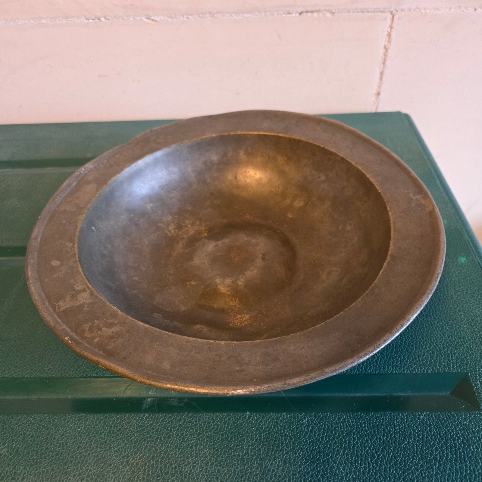Oud Tinnen Bord - 34 cm Breed, Ophalen of Verzenden