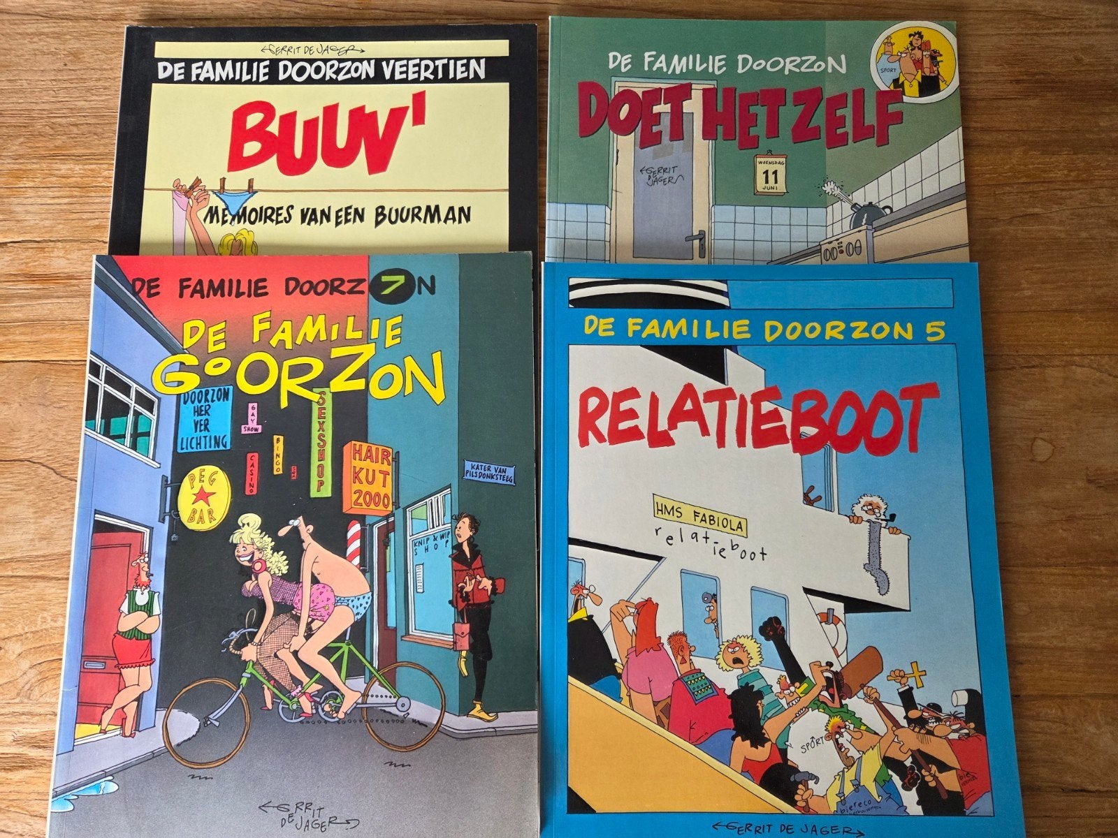 4 albums van De familie Doorzon - Gerrit de Jager, Ophalen of Verzenden