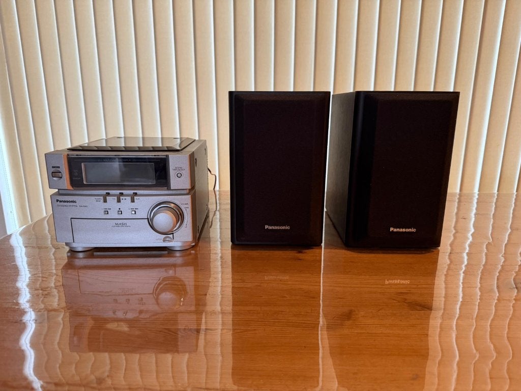 Panasonic SA-PM01 stereo-installatie met boxen, Audio, Tv en Foto, Stereo-sets, Gebruikt, Tuner of Radio, Microset, Ophalen