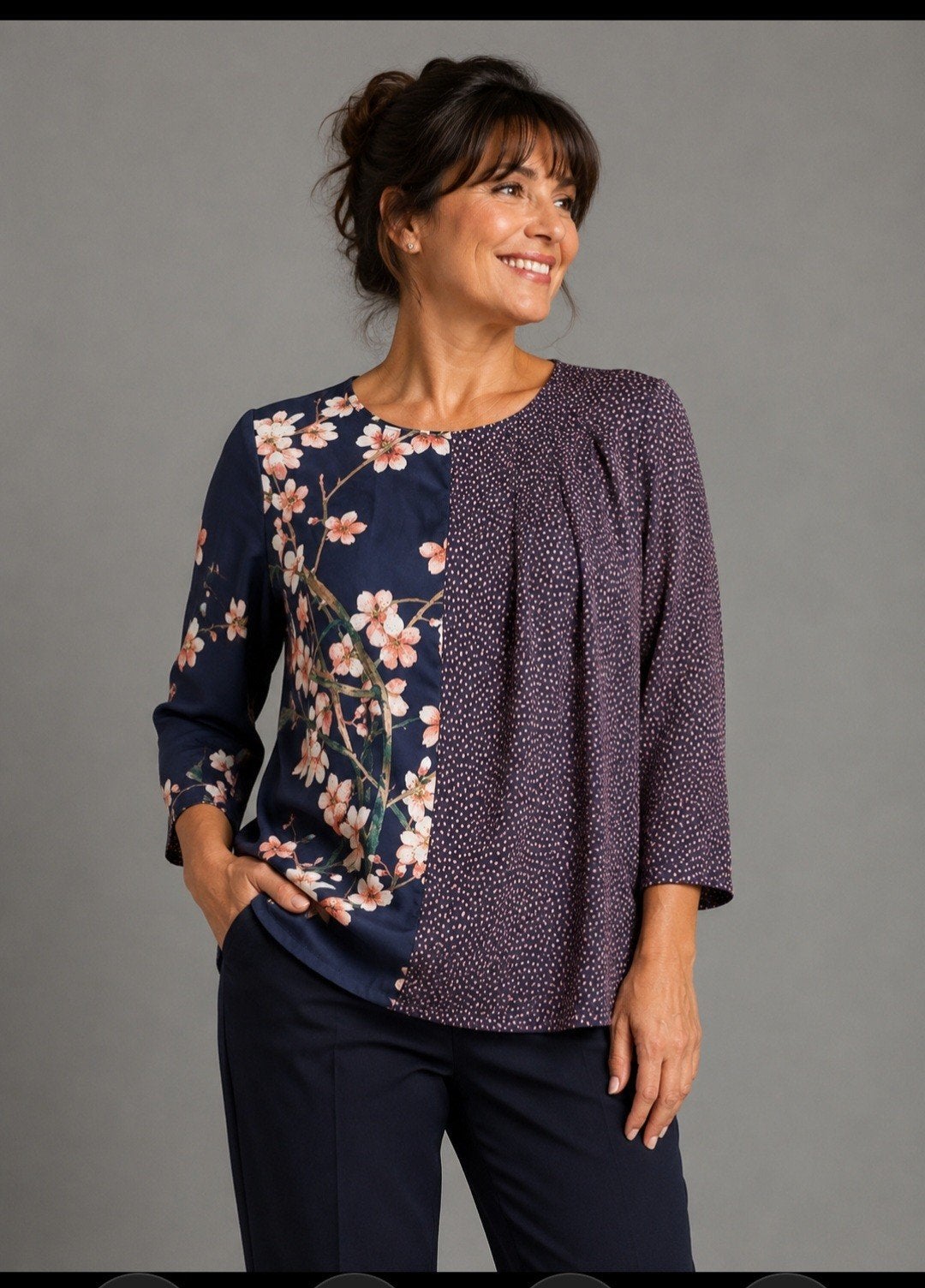 Prachtige ZGAN XANDRES blouse - maat 42, Xandres, Ophalen of Verzenden, Zo goed als nieuw, Maat 42/44 (L)