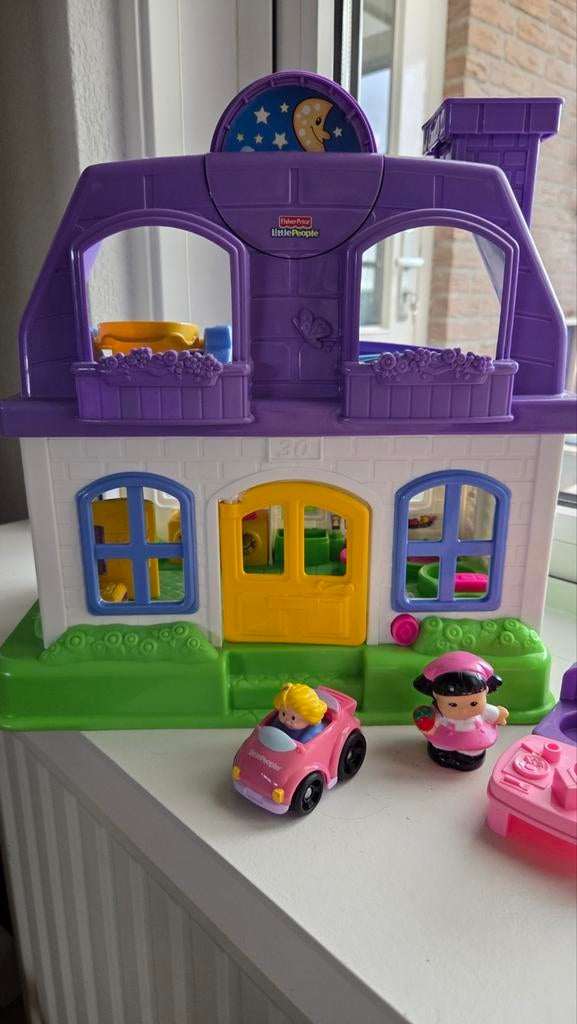 Fisher price little People poppenhuis, Ophalen of Verzenden, Gebruikt, Plastic