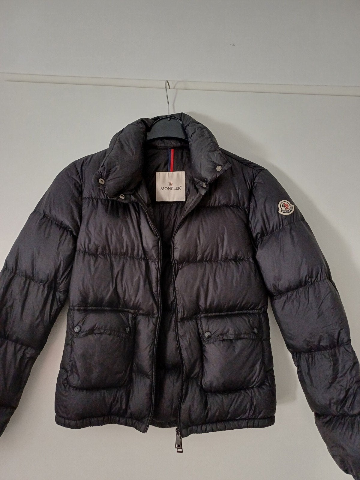 Moncler jas maat S, Kleding | Dames, Jassen | Winter, Zwart, Moncler, Ophalen of Verzenden, Zo goed als nieuw