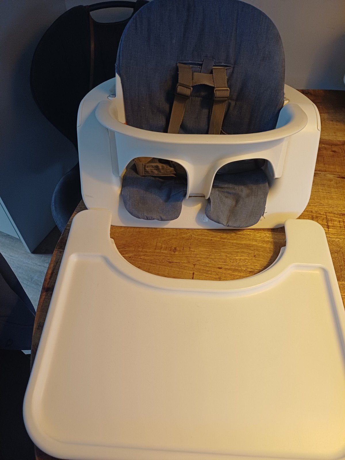 Stokke Steps Babyset met eetblad en kussentje, Kinderen en Baby's, Kinderstoelen, Ophalen, Gebruikt, Meegroeistoel, Gordel(s)