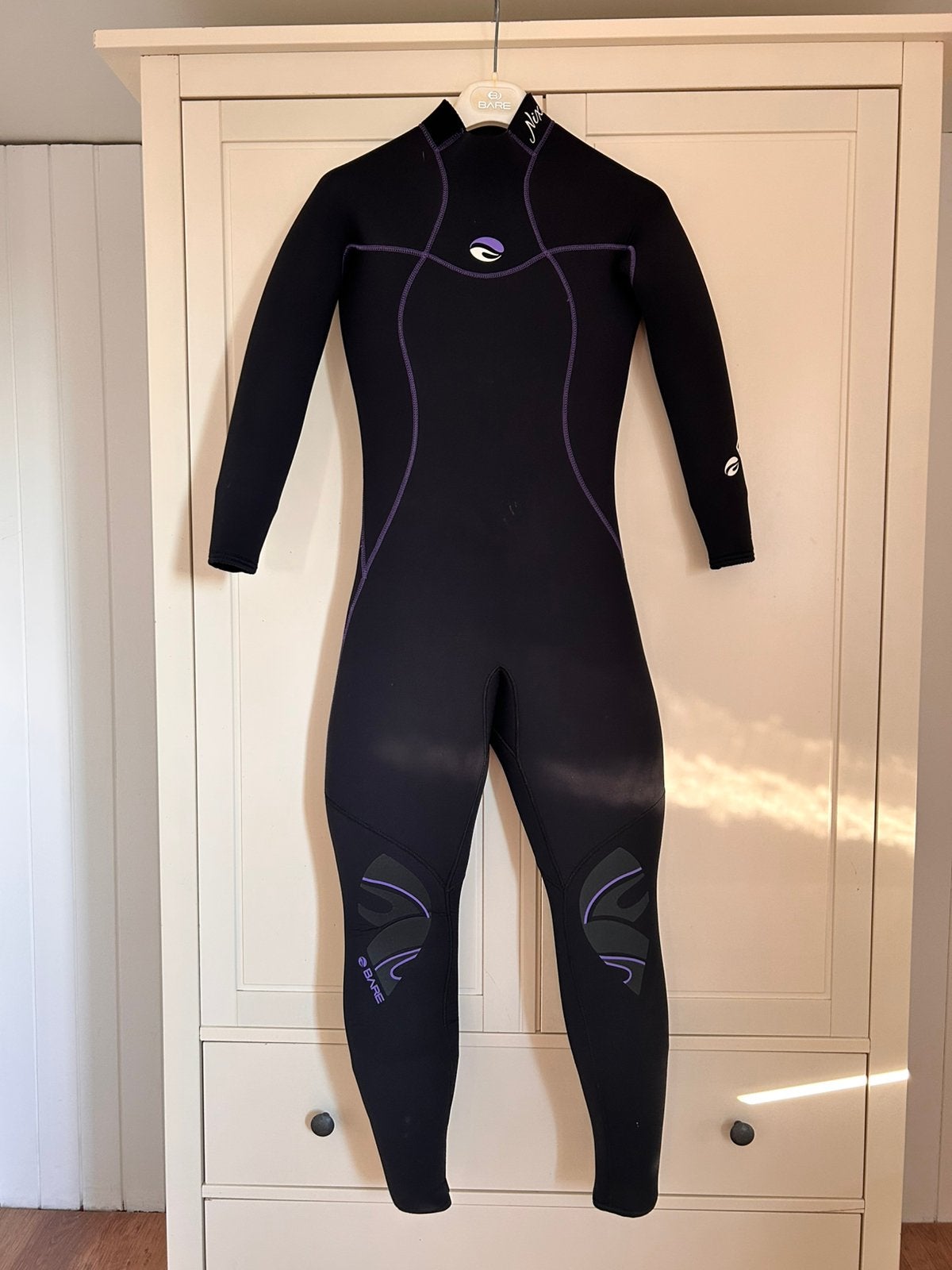 Bare dubbel 7mm duikpak/wetsuit met kap dames maat 6/xs-s, Ophalen of Verzenden, Zo goed als nieuw, Dame, Wetsuit
