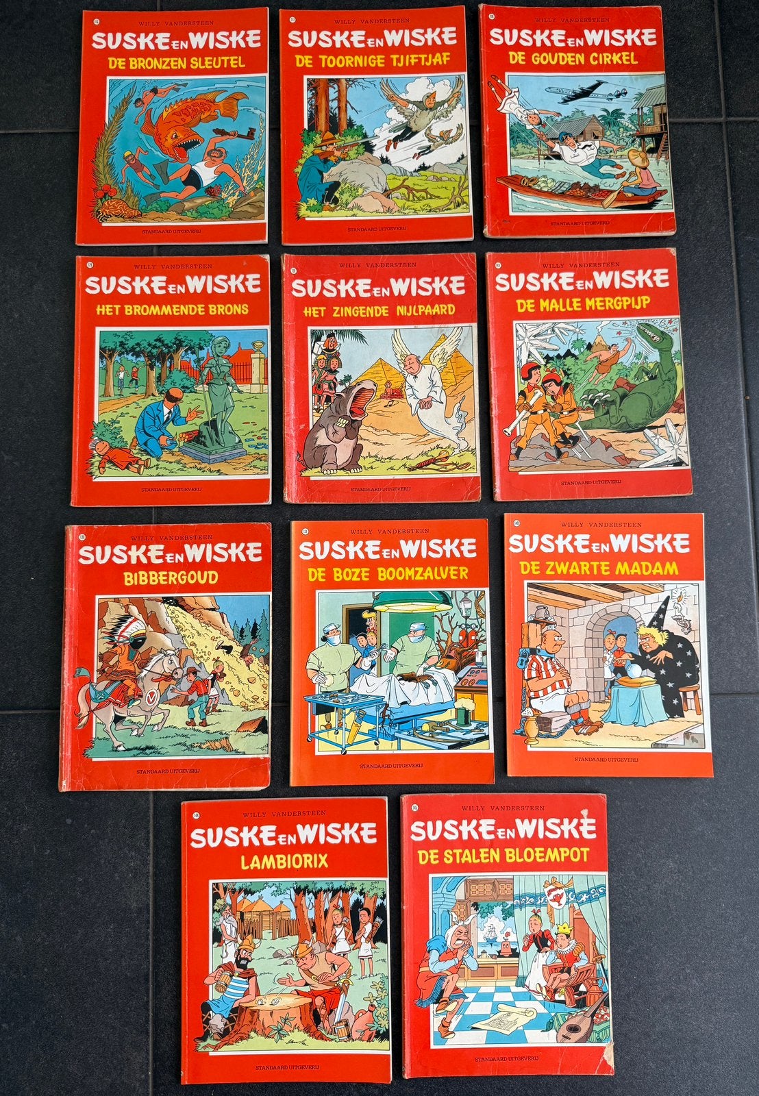 11 stripboeken van Suske & Wiske tussen 116/145, Boeken, Meerdere comics, Ophalen, Zo goed als nieuw, Europa