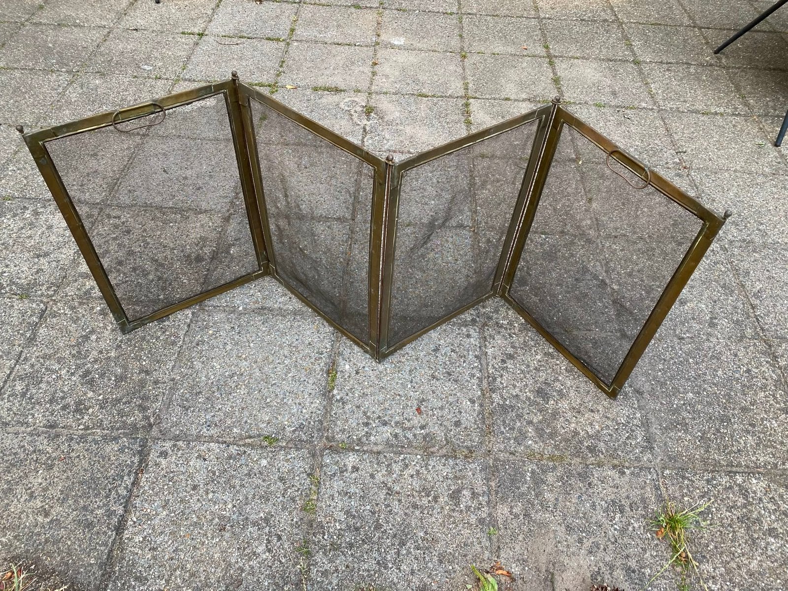 Koperen haardscherm, Ophalen, Zo goed als nieuw, Vrijstaande haard, Overige soorten