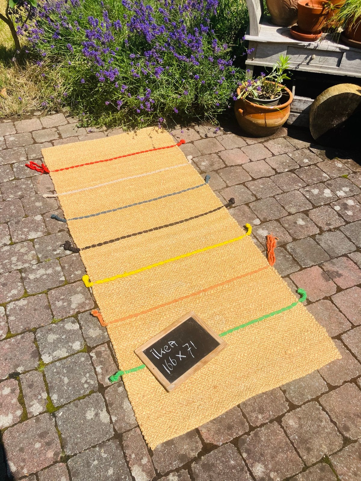IKEA Lohals Vloerkleed Jute 166x71 cm, Huis en Inrichting, Gebruikt, Beige, 150 tot 200 cm, Rechthoekig