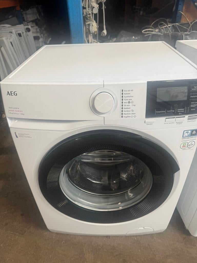 AEG Wasmachine 6000 serie schoon garantie, Gebruikt, Ophalen of Verzenden, Voorlader, 85 tot 90 cm