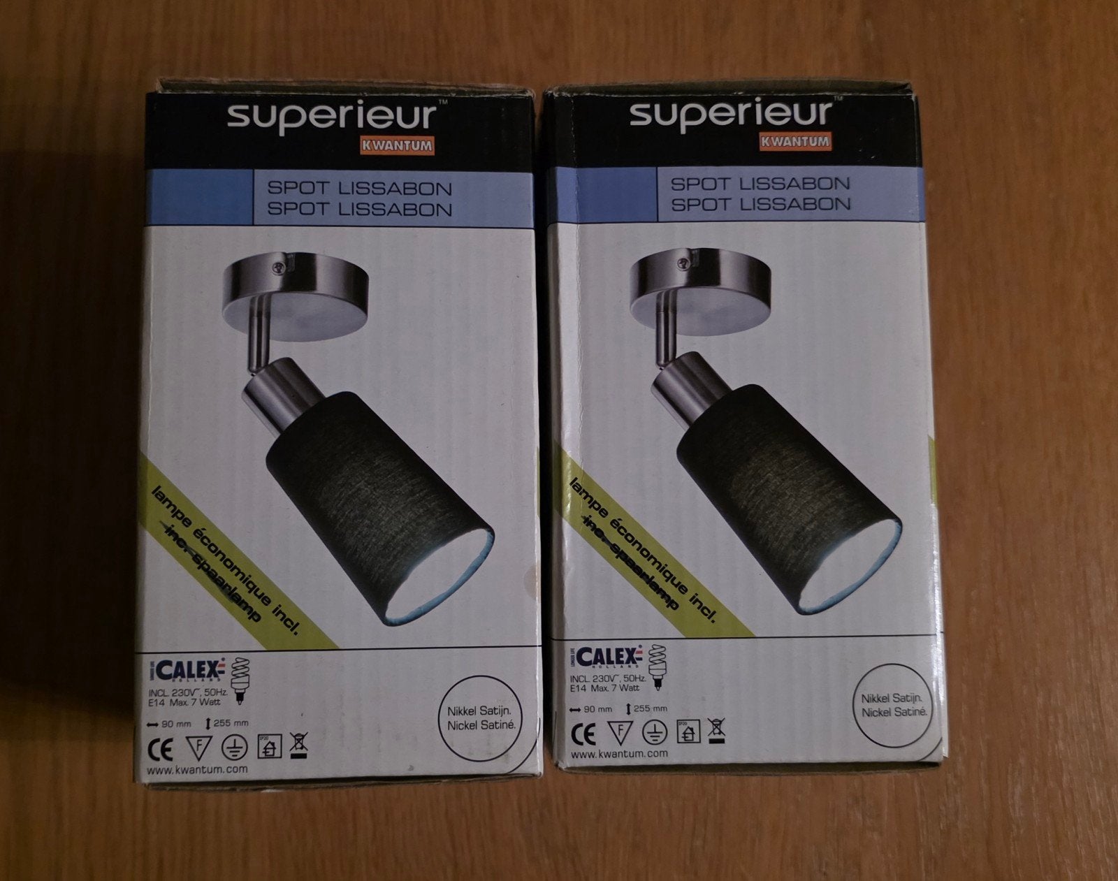 2x Kwantum Superieur Spot Lissabon E14 - Nieuw in doos, Huis en Inrichting, Lampen | Spots, Overige lichtbronnen, Overige merken