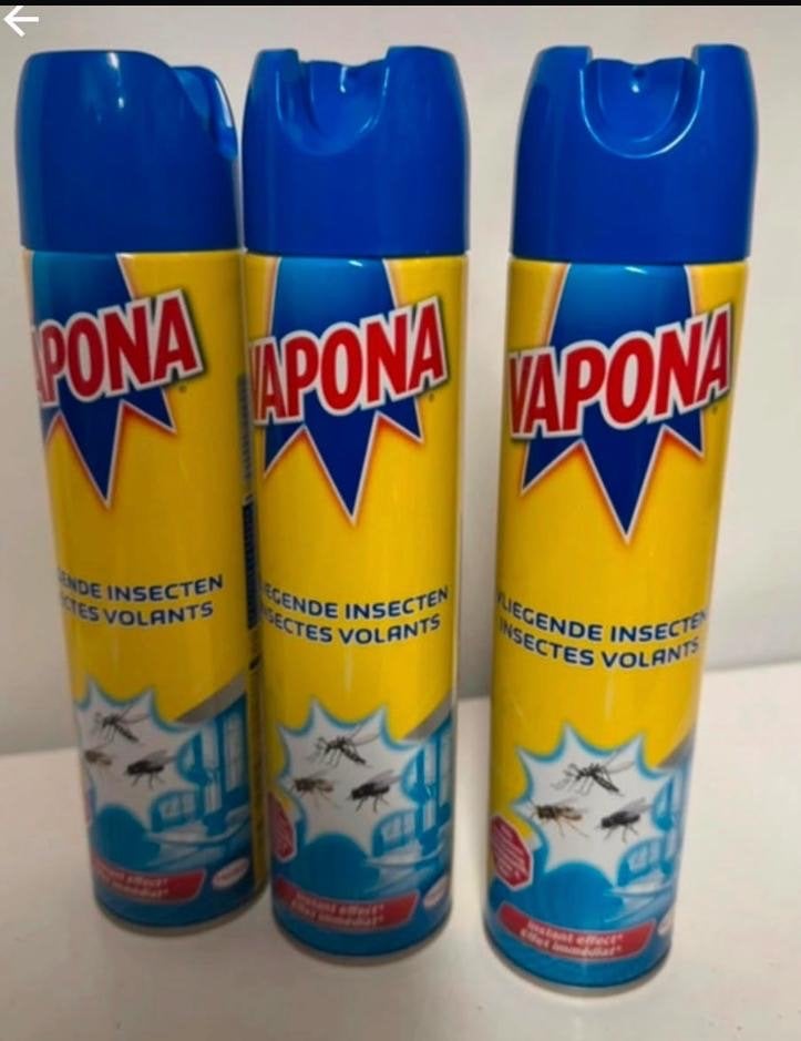 3 x Vapona Insectenspray - Nieuw, Onbekend, Nieuw, Ophalen of Verzenden, Onbekend