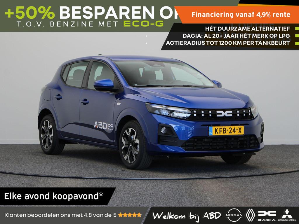 Dacia Sandero Eco-G 120pk journey Automaat | Pack Driving |, Auto's, Dacia, Bedrijf, Te koop, Sandero, 360° camera, ABS, Achteruitrijcamera