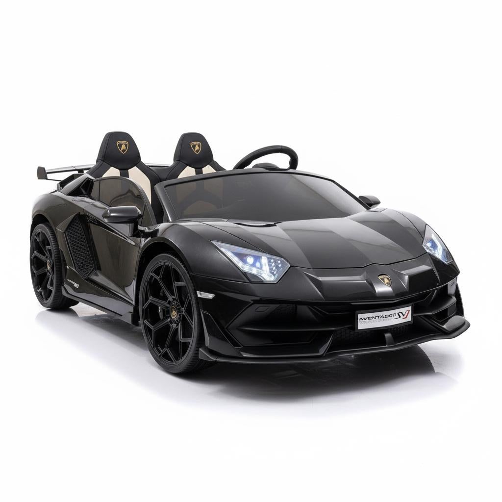 Lamborghini Aventador SVJ | 2-Persoons 24V - Zwart, Ophalen of Verzenden, Nieuw