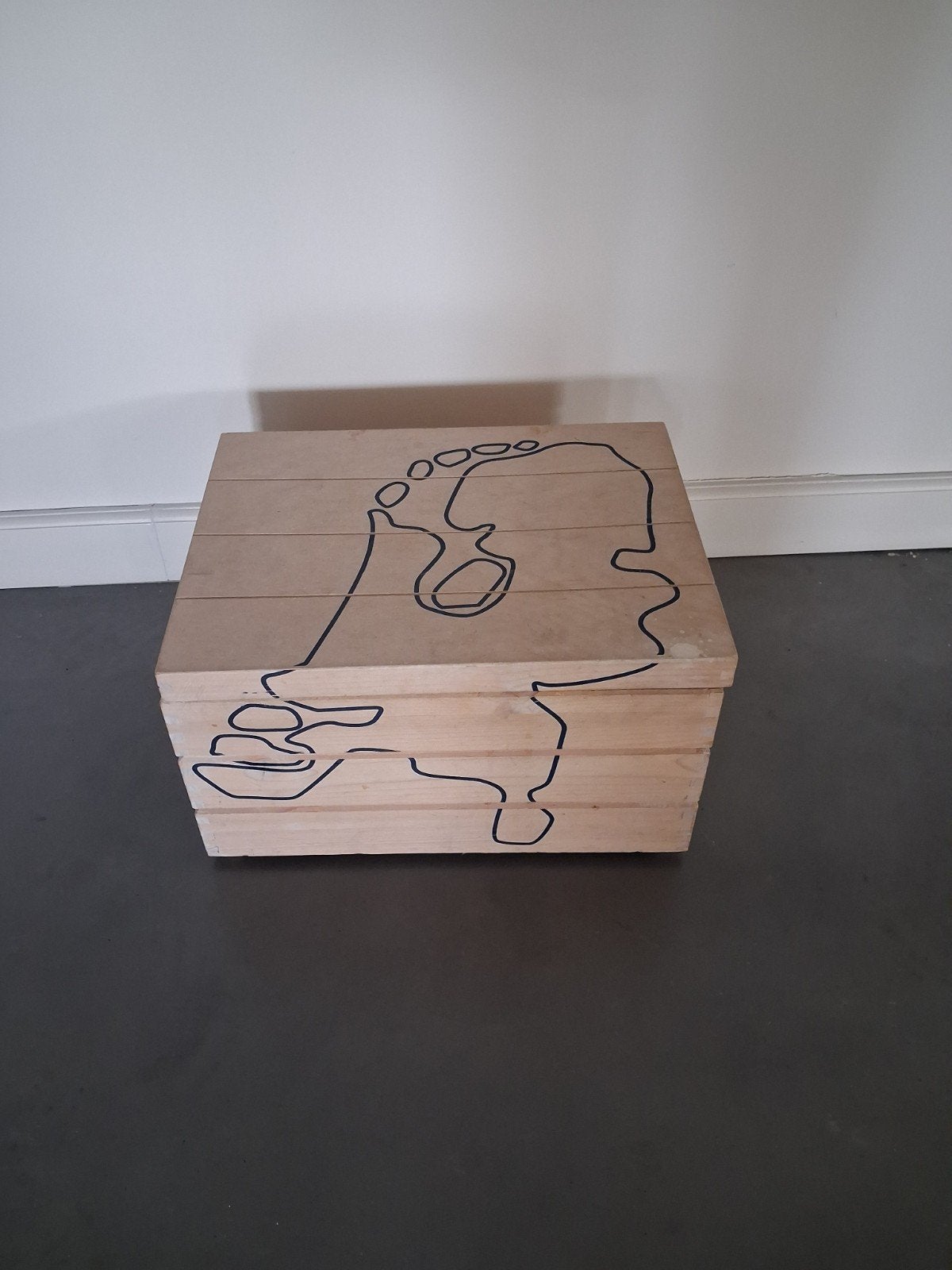 Houten kist met deksel - 24x30x40 cm, Ophalen