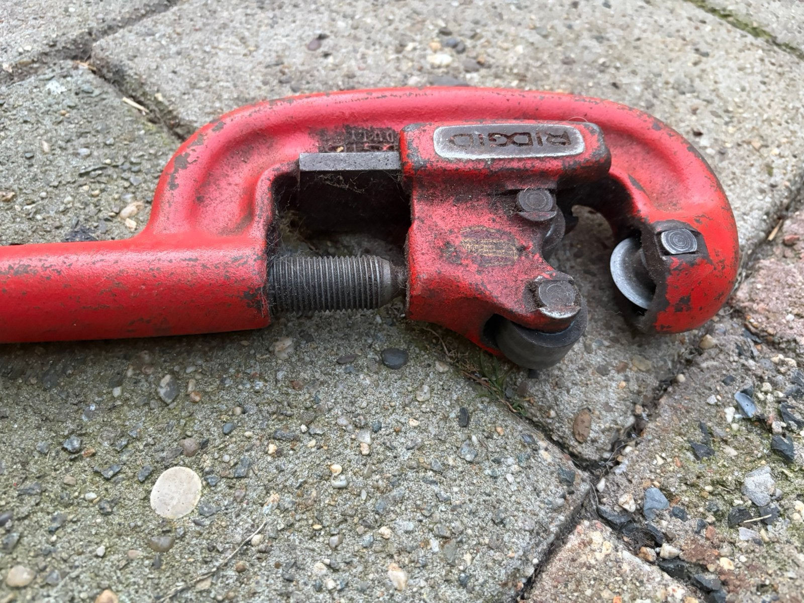 Pijpensnijder Ridgid 2A, Ophalen, Gebruikt