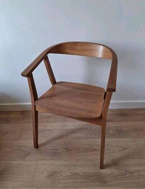 Ikea Stockholm serie eetkamerstoel vintage walnootfineer, Ophalen, Zo goed als nieuw, Stoel(en)