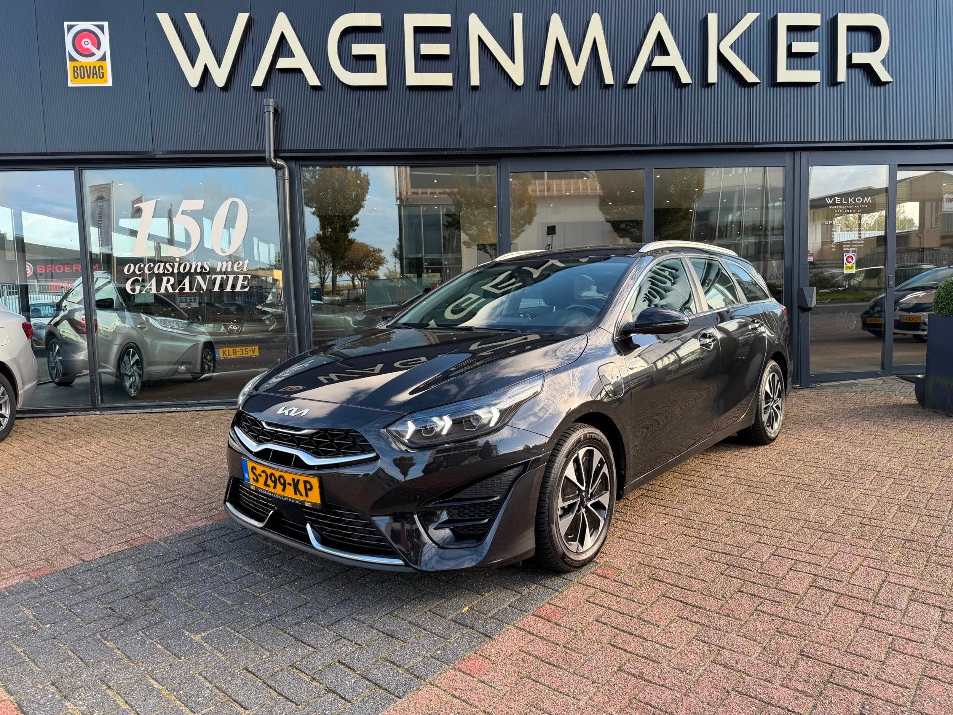 Kia Ceed Sportswagon 1.6 GDI PHEV DynamicLine AUT|ACC|NAV, Auto's, Gebruikt, Euro 6, Zwart, Grijs