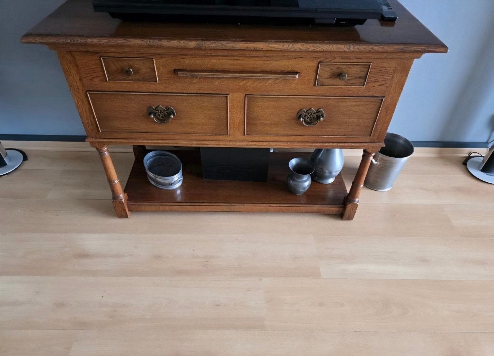 meubilair, Huis en Inrichting, Tafels | Sidetables, Ophalen, Gebruikt, 200 cm of meer, 25 tot 50 cm