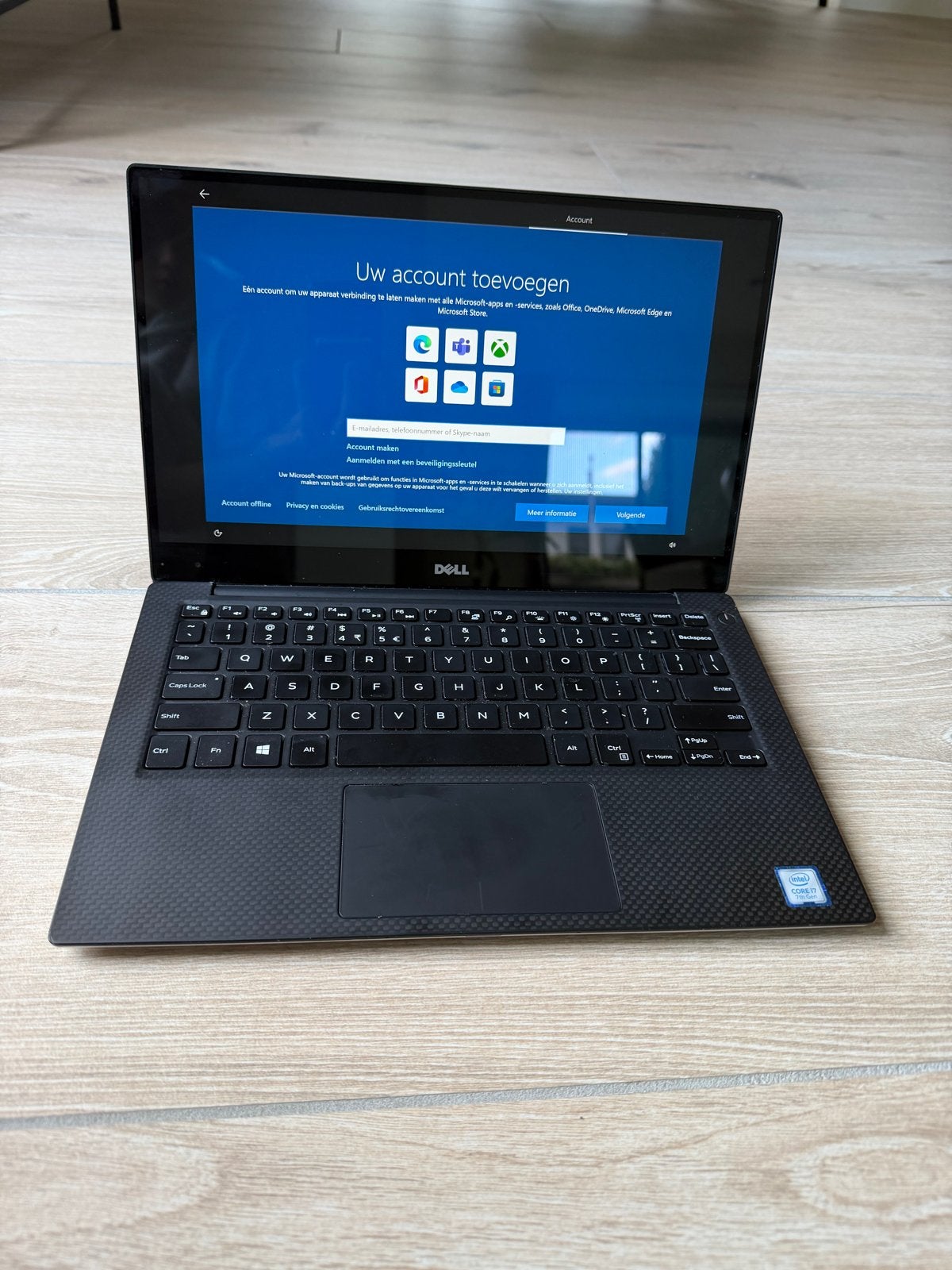 Dell XPS 13 9360 (P54G) - i7-7500U, 8GB RAM, 256GB SSD, Ophalen, Gebruikt, 2 tot 3 Ghz, Qwerty